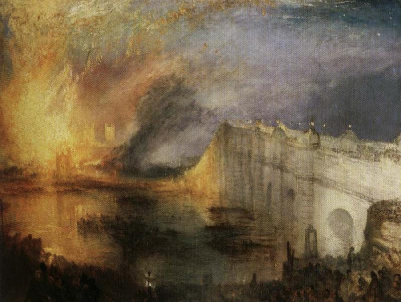 Joseph Mallord William Turner Burning of the Houses Sweden oil painting art